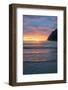 Burning sky of midnight sun reflecting in the sea, Ersfjord, Senja, Troms county, Norway-Roberto Moiola-Framed Photographic Print