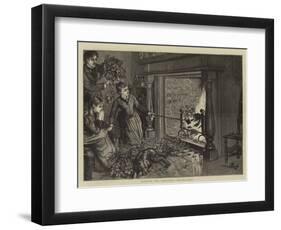 Burning the Christmas Decorations-null-Framed Giclee Print