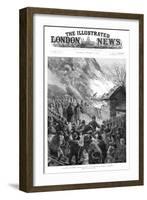 Burning the Houses of Evicted Tenants at Glenbeigh, County Kerry, Ireland, 1887-A Forestier-Framed Giclee Print