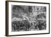 'Burning the Pope in Effigy at Temple Bar', c19th century-G Durand-Framed Giclee Print