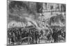 'Burning the Pope in Effigy at Temple Bar', c19th century-G Durand-Mounted Giclee Print