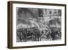 'Burning the Pope in Effigy at Temple Bar', c19th century-G Durand-Framed Giclee Print
