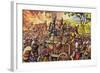 Burning the Town of Bar-Sur-Seine in 1359-Pat Nicolle-Framed Giclee Print