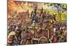 Burning the Town of Bar-Sur-Seine in 1359-Pat Nicolle-Mounted Giclee Print