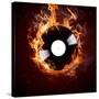 Burning Vinyl Disc-Hot Hits-Kesu01-Stretched Canvas