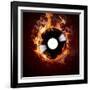 Burning Vinyl Disc-Hot Hits-Kesu01-Framed Art Print