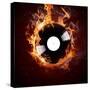 Burning Vinyl Disc-Hot Hits-Kesu01-Stretched Canvas