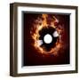 Burning Vinyl Disc-Hot Hits-Kesu01-Framed Art Print