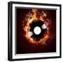 Burning Vinyl Disc-Hot Hits-Kesu01-Framed Art Print