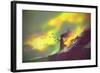 Burning Woman Standing against Cloudy Sky,Illustration Painting-Tithi Luadthong-Framed Art Print