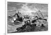 Burnside's Expedition Crossing Hatteras Bar, North Carolina, 1861-1862-null-Framed Giclee Print