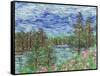 Burnt Lake I-Melissa Wang-Framed Stretched Canvas