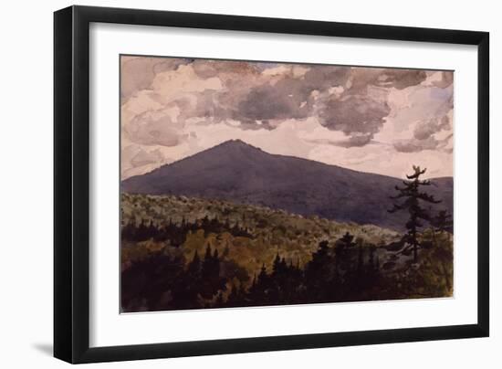Burnt Mountain, 1902 (W/C & Graphite on Wove Paper)-Winslow Homer-Framed Giclee Print
