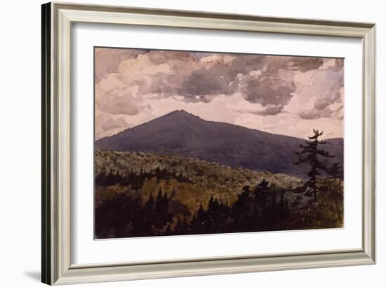 Burnt Mountain, 1902 (W/C & Graphite on Wove Paper)-Winslow Homer-Framed Giclee Print