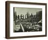 Burnt-Out Building, Concordia Wharf, Poplar, London, 1924-null-Framed Photographic Print