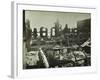 Burnt-Out Building, Concordia Wharf, Poplar, London, 1924-null-Framed Photographic Print