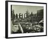 Burnt-Out Building, Concordia Wharf, Poplar, London, 1924-null-Framed Photographic Print