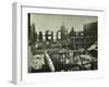 Burnt-Out Building, Concordia Wharf, Poplar, London, 1924-null-Framed Photographic Print