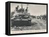 Burnt Out German Tank, Normandy; Second World War, 1944-null-Framed Stretched Canvas