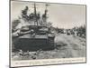 Burnt Out German Tank, Normandy; Second World War, 1944-null-Mounted Photographic Print