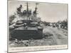 Burnt Out German Tank, Normandy; Second World War, 1944-null-Mounted Photographic Print