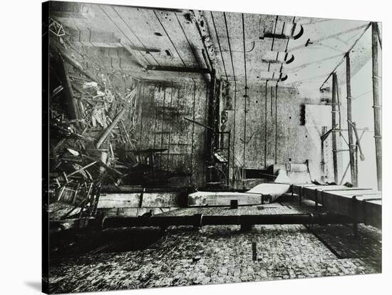 Burnt-Out Interior of the Drury Lane Theatre, Covent Garden, London, 1908-null-Stretched Canvas