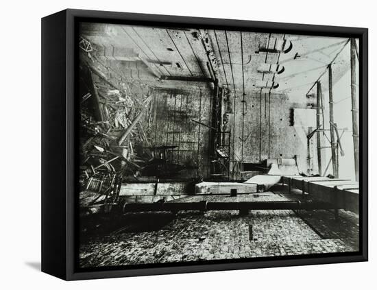 Burnt-Out Interior of the Drury Lane Theatre, Covent Garden, London, 1908-null-Framed Stretched Canvas