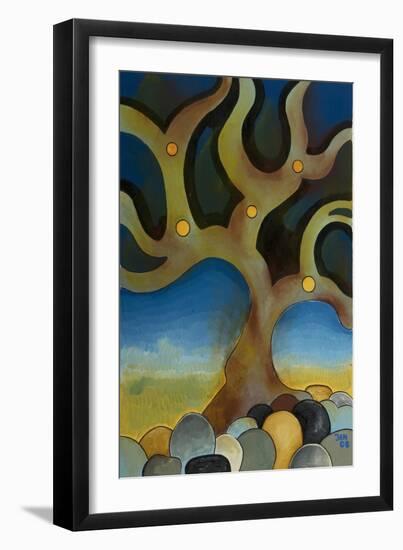 Burnt Tree, 2008-Jan Groneberg-Framed Giclee Print