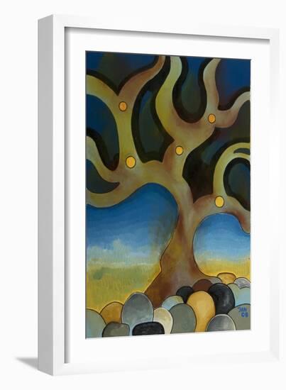 Burnt Tree, 2008-Jan Groneberg-Framed Giclee Print