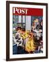 "Burnt Turkey," Saturday Evening Post Cover, November 29, 1947-Constantin Alajalov-Framed Giclee Print