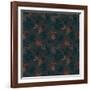 Burnt Umber Floral, 2015-Beth Travers-Framed Giclee Print