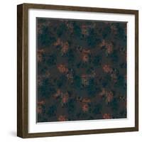 Burnt Umber Floral, 2015-Beth Travers-Framed Giclee Print