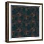 Burnt Umber Floral, 2015-Beth Travers-Framed Giclee Print