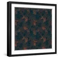 Burnt Umber Floral, 2015-Beth Travers-Framed Giclee Print