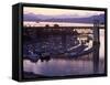 Burrard Bridge, Dusk, Vancouver, BC, Canada-Mark Gibson-Framed Stretched Canvas