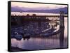 Burrard Bridge, Dusk, Vancouver, BC, Canada-Mark Gibson-Framed Stretched Canvas