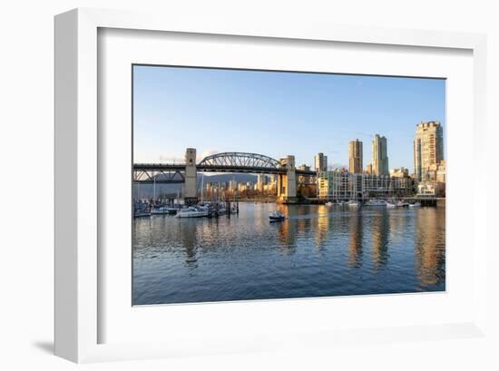 Burrard Bridge Vancouver-null-Framed Art Print