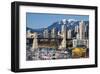 Burrard Bridge VancouverWinter-null-Framed Art Print