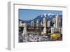 Burrard Bridge VancouverWinter-null-Framed Art Print