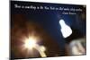 Burred Image of Empire State Building in NYC with Simon Beauvior Quote-null-Mounted Photo