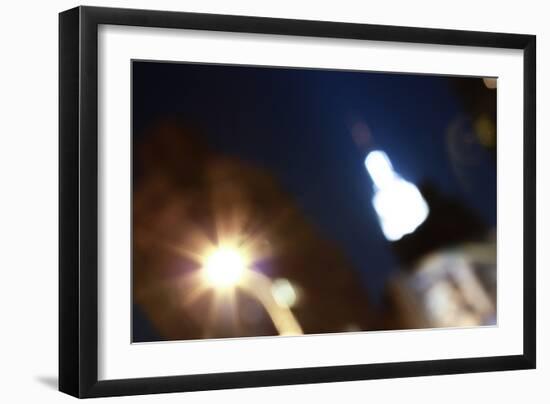 Burred Image of Empire State Building in NYC-null-Framed Photo