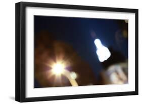 Burred Image of Empire State Building in NYC-null-Framed Photo