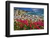 Burriana Village and Playa de Burriana, Nerja; Malaga Province; Andalucia, Spain;-Panoramic Images-Framed Photographic Print