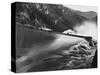 Burrinjuck Dam During Flood-null-Stretched Canvas