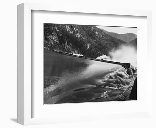 Burrinjuck Dam During Flood-null-Framed Photographic Print