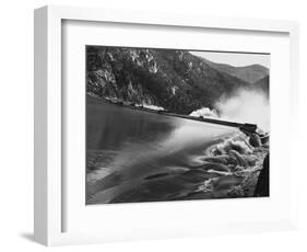 Burrinjuck Dam During Flood-null-Framed Photographic Print