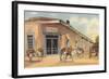 Burros with Firewood, La Fonda, Santa Fe, New Mexico-null-Framed Art Print