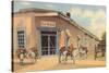 Burros with Firewood, La Fonda, Santa Fe, New Mexico-null-Stretched Canvas