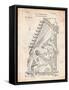 Burroughs Adding Machine Patent-Cole Borders-Framed Stretched Canvas