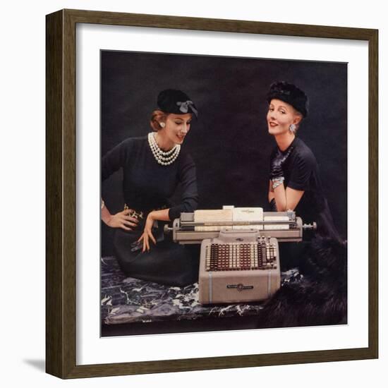 Burroughs Sensimatic Adding Machines Equipment, USA, 1950-null-Framed Giclee Print